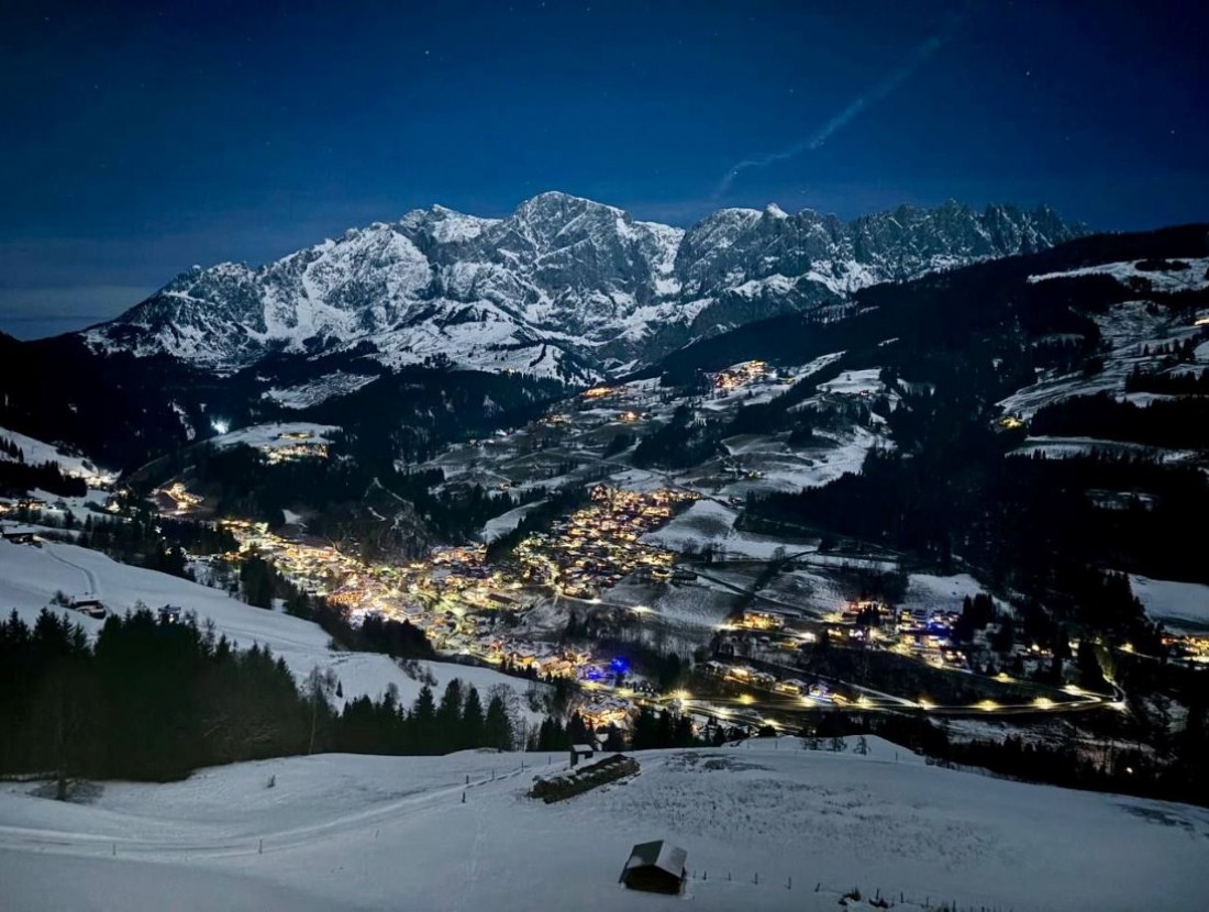M&uuml;hlbach am Hochk&ouml;nig - Nachtaufnahme im Winter